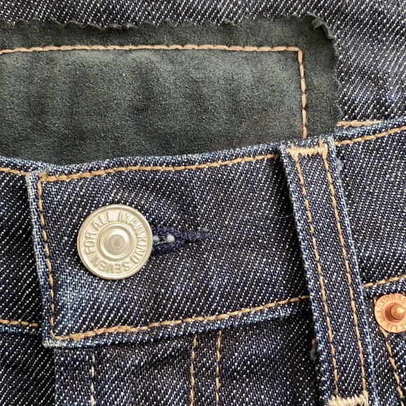 7 For All Mankind 28 Jean Skirt with Skull - Picture 5 of 7